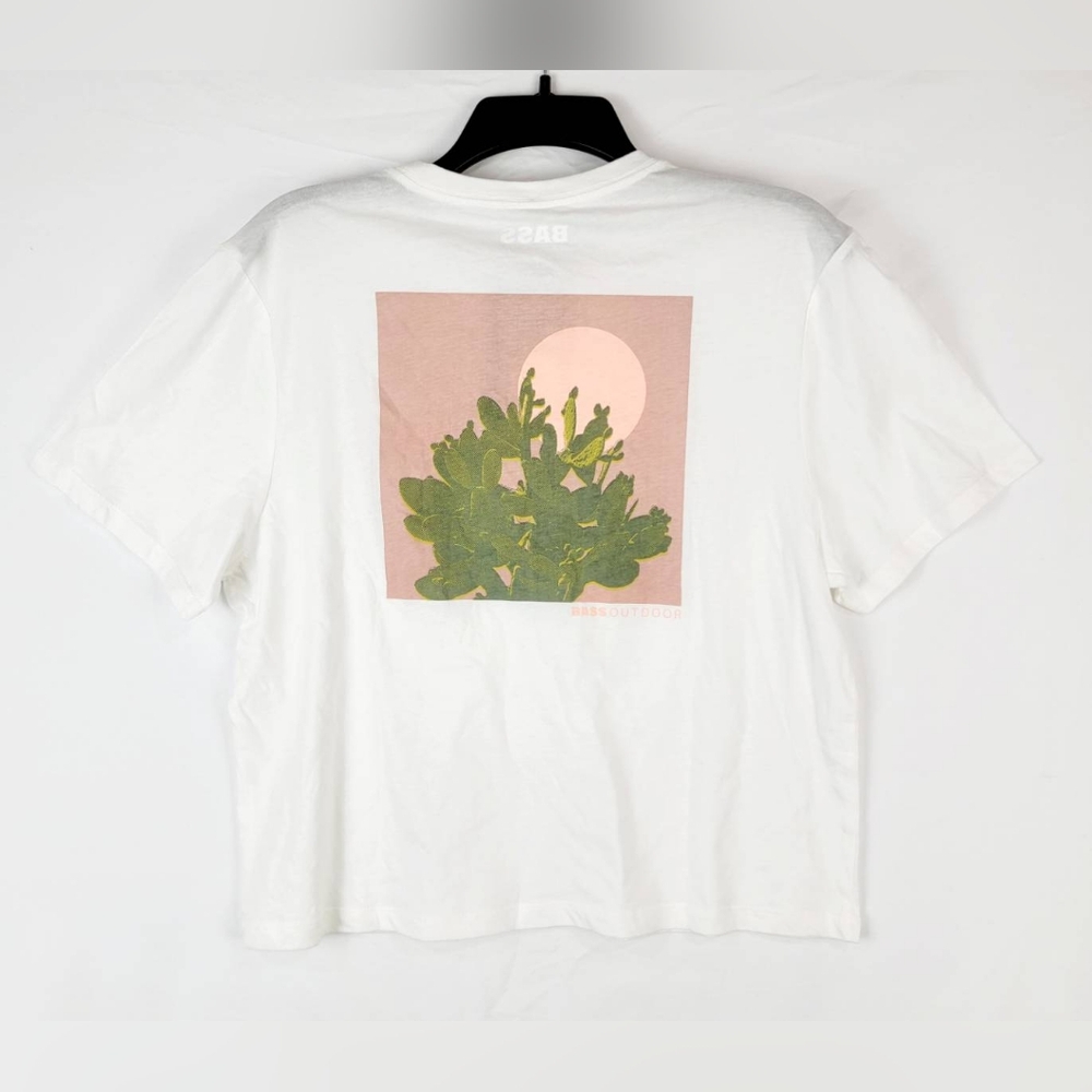 BASS OUTDOOR Womens Cotton Graphic Short-Sleeve Tee Shirt